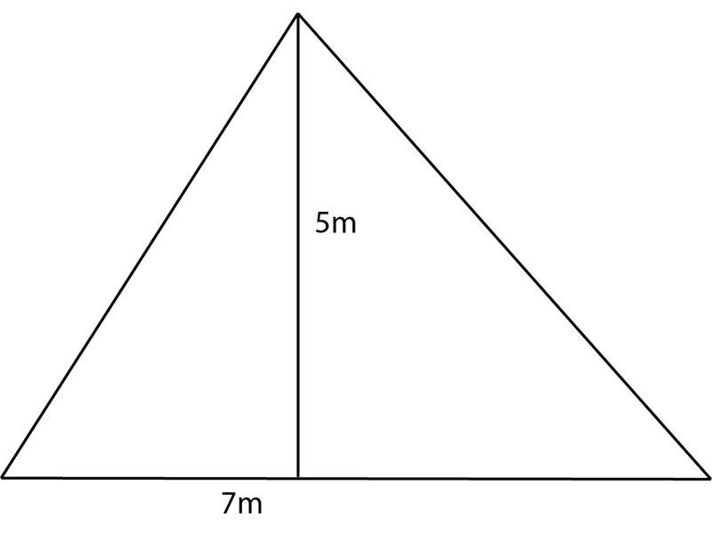 Oberfläche des Dreiecks ist die Hälfte eines Quadrats Oberfläche des Dreiecks ist die Hälfte eines Quadrats