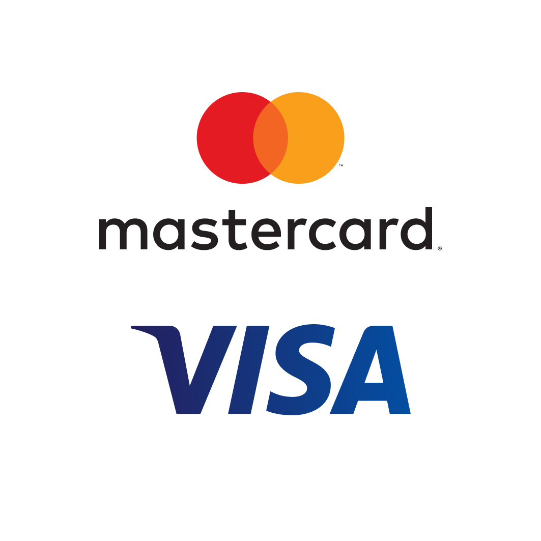 Mastercard / Visa Mastercard / Visa